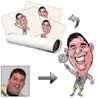 Personalized Cartoon Me 2 Faces Poster