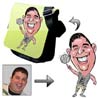 Personalized Cartoon Me 2 Faces Shoulder Bag