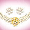 4 Line Round Real Freshwater Pearl Set
