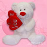 Love Bear with Valentine Hearts