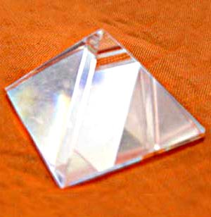 Sphatik Crystal Pyramid