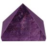 Small Amethyst Polished Crystal Pyramids - 4 Pieces Set